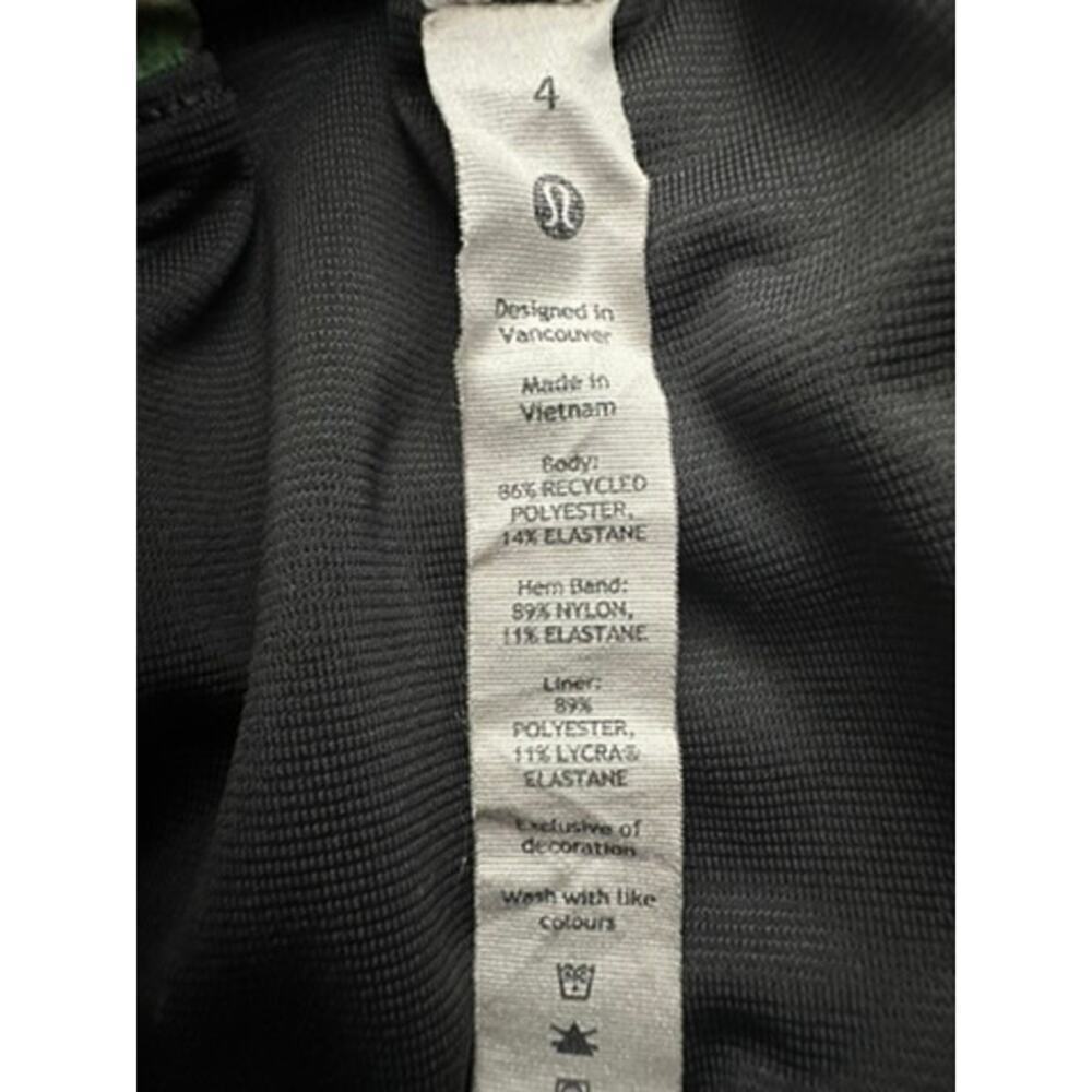 Lululemon Hotty Hot Low-Rise Lined Short 4" Vivid Floral Tone Multi GraphiteGrey - Picture 4 of 8